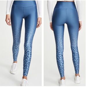 Good American High-rise Tonal Ombre Leggings Sky Leopard Blue Ombre Size 0